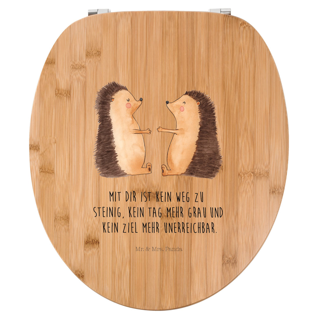 Mr. & Mrs. Panda Motiv WC Sitz Igel Liebe - Geschenk, Ehefrau, Heiratsantrag, WC-Sitz, Liebesgeschen
