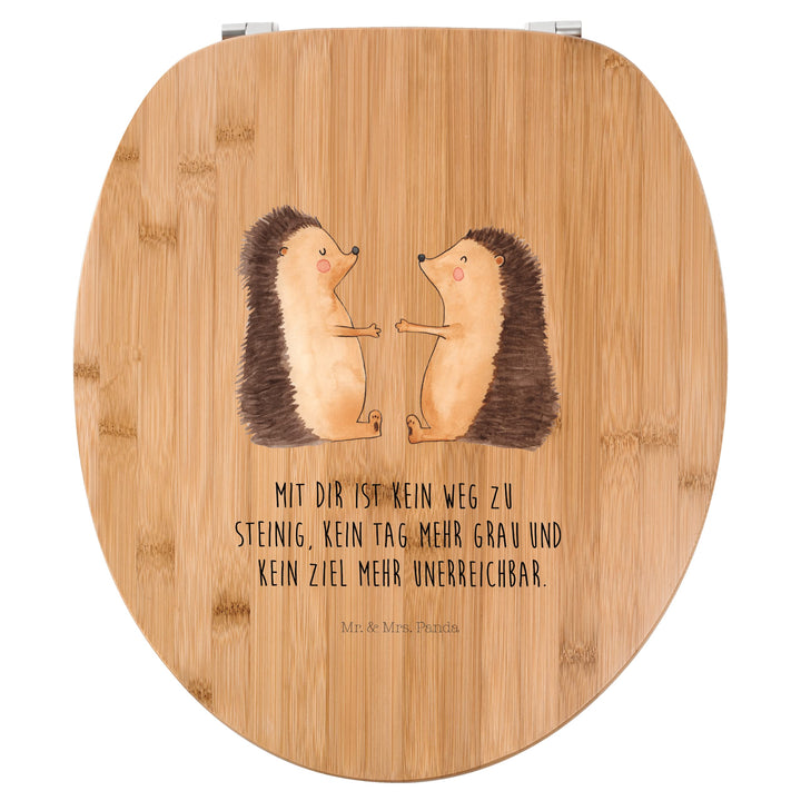 Mr. & Mrs. Panda Motiv WC Sitz Igel Liebe - Geschenk, Ehefrau, Heiratsantrag, WC-Sitz, Liebesgeschen