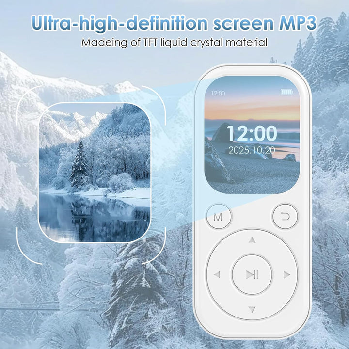 64 GB MP3-Player mit Bluetooth 5.3, tragbarer Musik-Player mit HiFi-Klangqualität und FM-Radio, 300