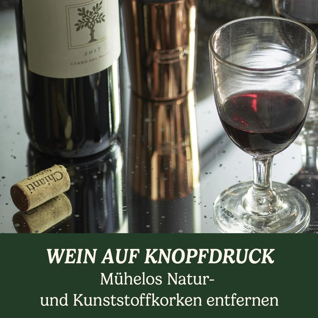 Cuisinart CWO50E Automatischer Weinöffner, wiederaufladbar, mitternachtsgrau &