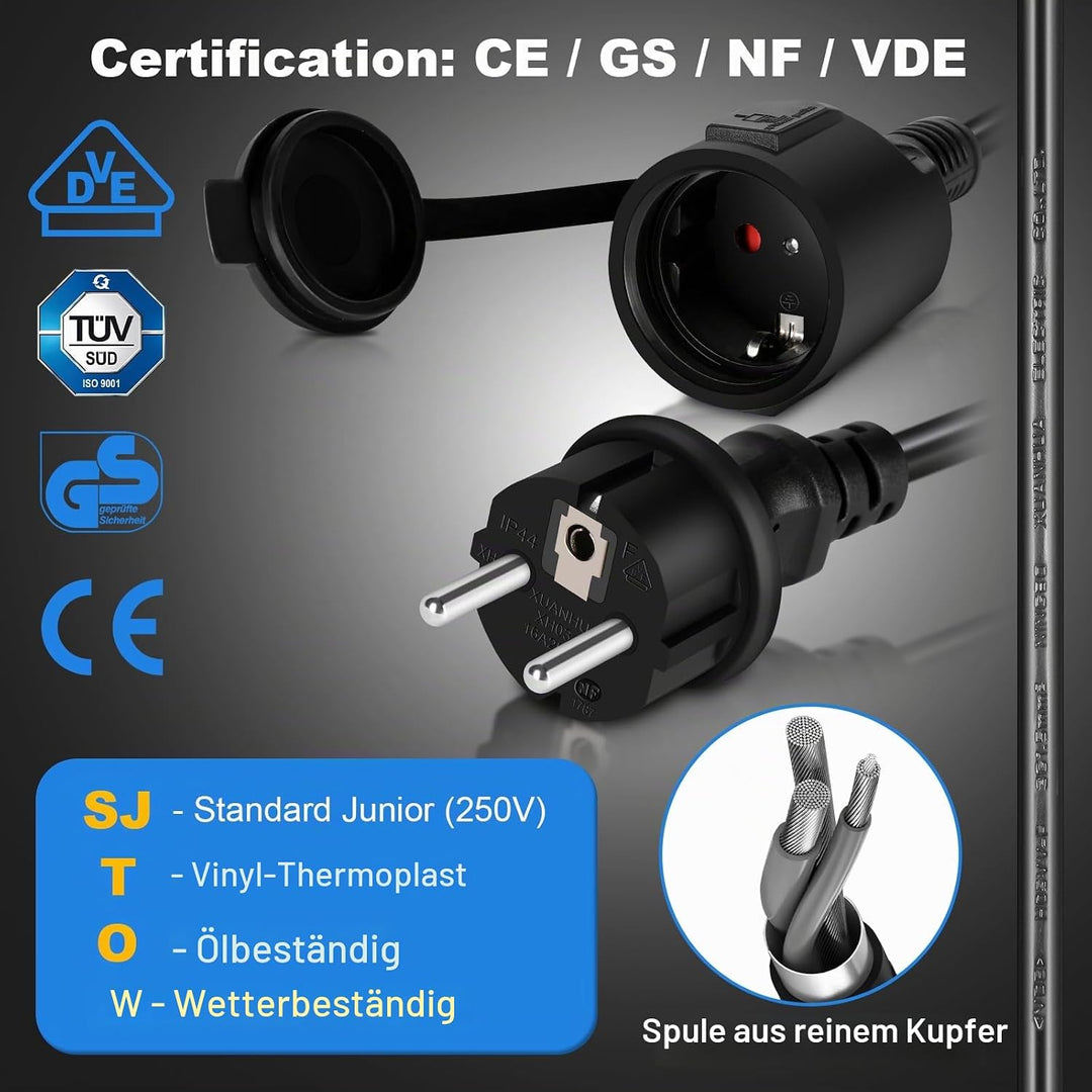 Himimi Automatik Kabeltrommel | 180° Wand Und Decke Montierte Einziehbare Stromtrommel | Geeignet fü