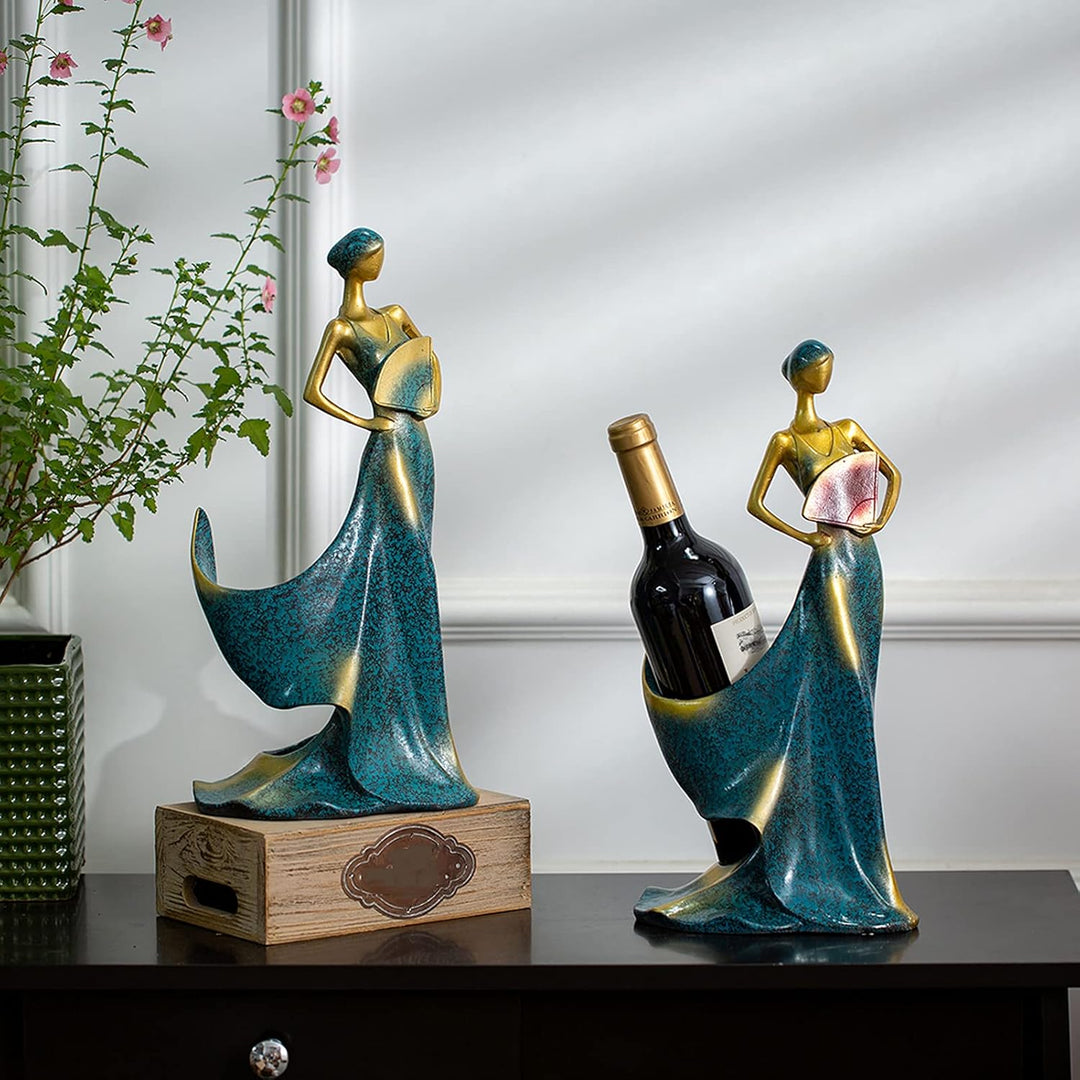 NUPTIO Weinregale Einzelflasche Weinhalter Arbeitsplatte & Tischhalter Esstisch Herzstück Ornamente