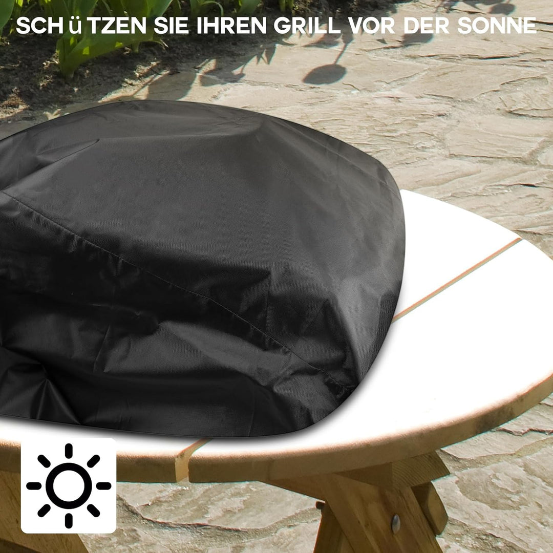 Grillabdeckung passend für Ninja Woodfire Grill [OG701EU]mit Gummiband und 2 verstellbaren Kordeln,