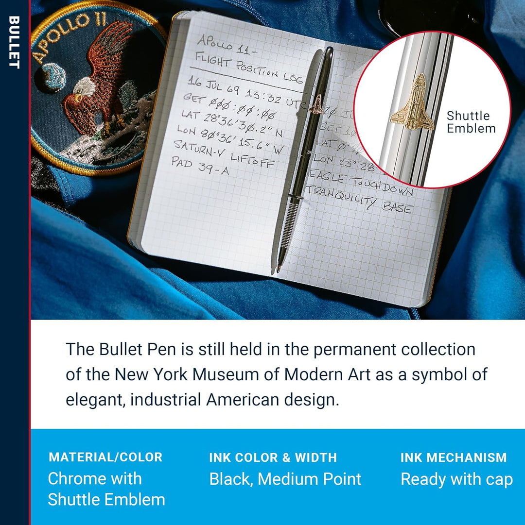 Fisher Space Pen Chrome Bullet Space Pen, 1 Stück (1er Pack)
