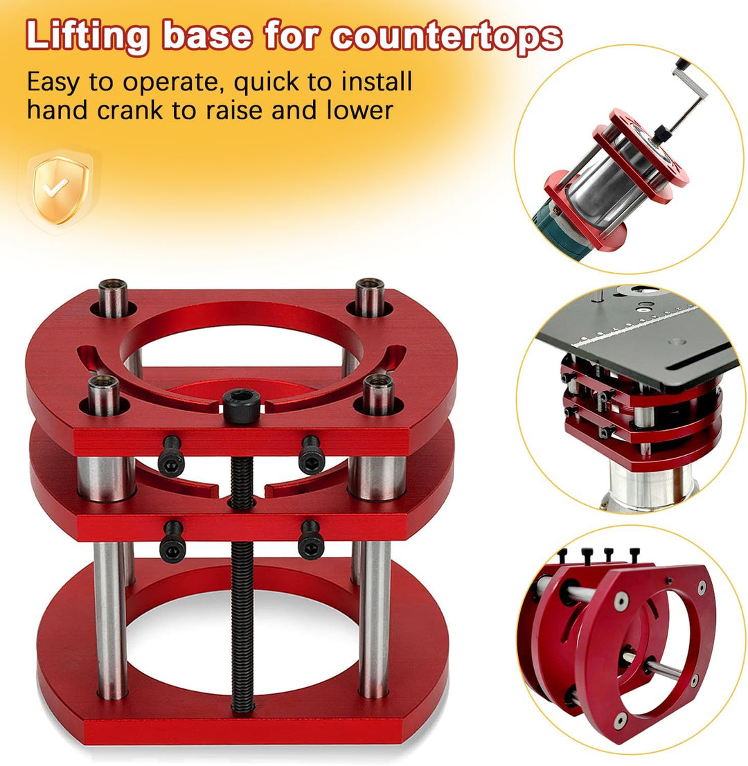 Frästisch für Oberfräse Einlegeplatte Set, OberfräSentisch und Tischfräsmaschine, Router Table, Plan