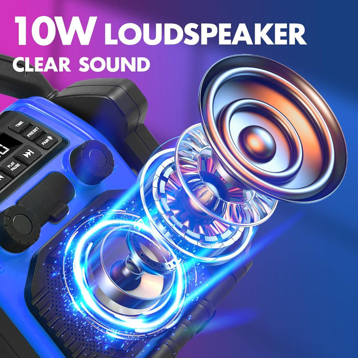 Outdoor Lautsprecher Bluetooth Wireless, 8000mAH Batterie, IPX 66 Wasserdicht, Handy Laden, Tragbare