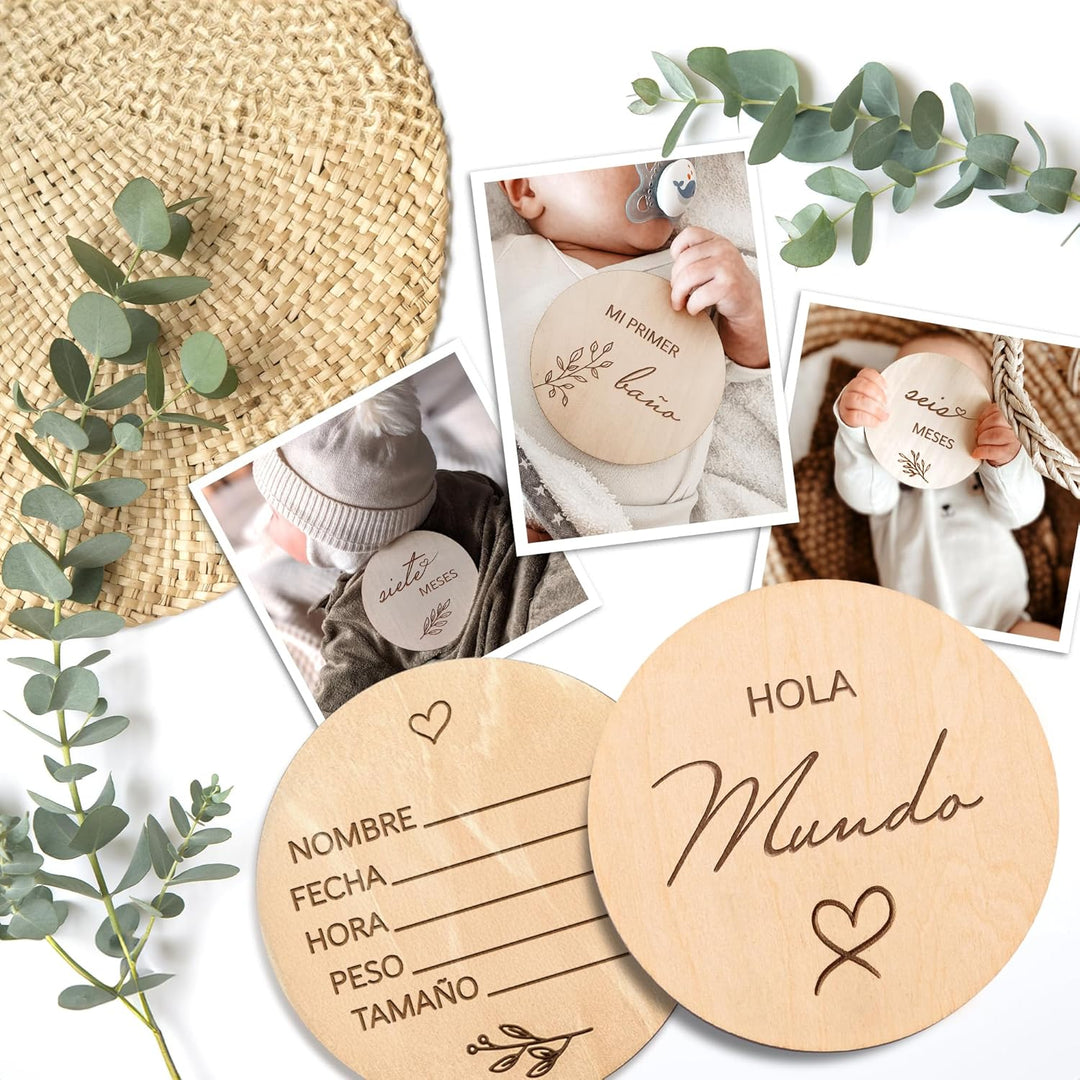 Spanish Meilensteinkarten Baby