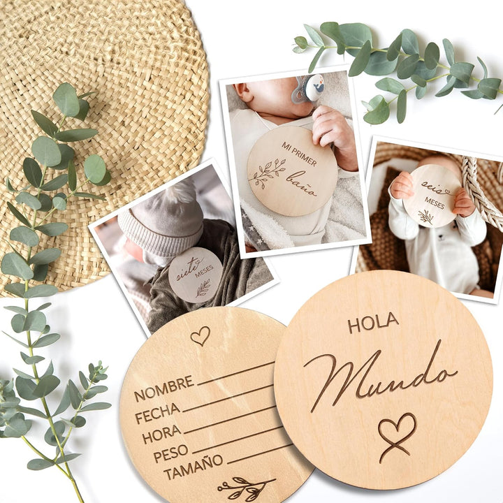 Spanish Meilensteinkarten Baby