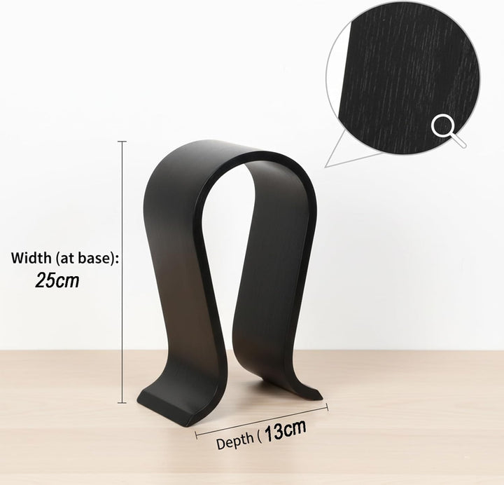 Kopfhörerhalter Holz, Kopfhörer Ständer, Kopfhörer Halter, U Form, Walnussholz, Universal, Umweltfre