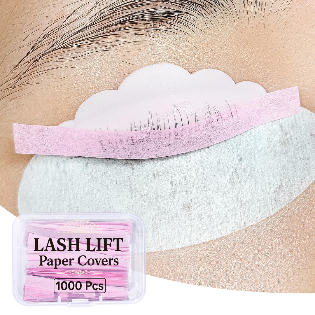Libeauty Lash Lift Papier, 1000 Stück Wimpernlift Bänder, wiederverwendbares Lash Lift Ribbon, Wimpe