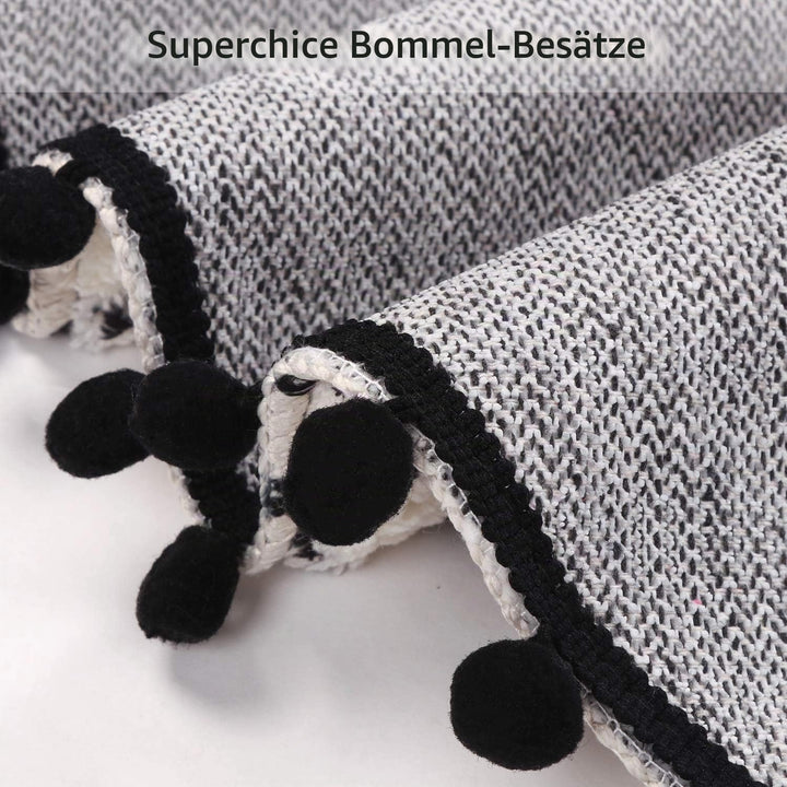 Uphome 60 cm runder kleiner Flächenteppich mit schickem Bommel Fransen Luxus Mandala Boho Samt Badez