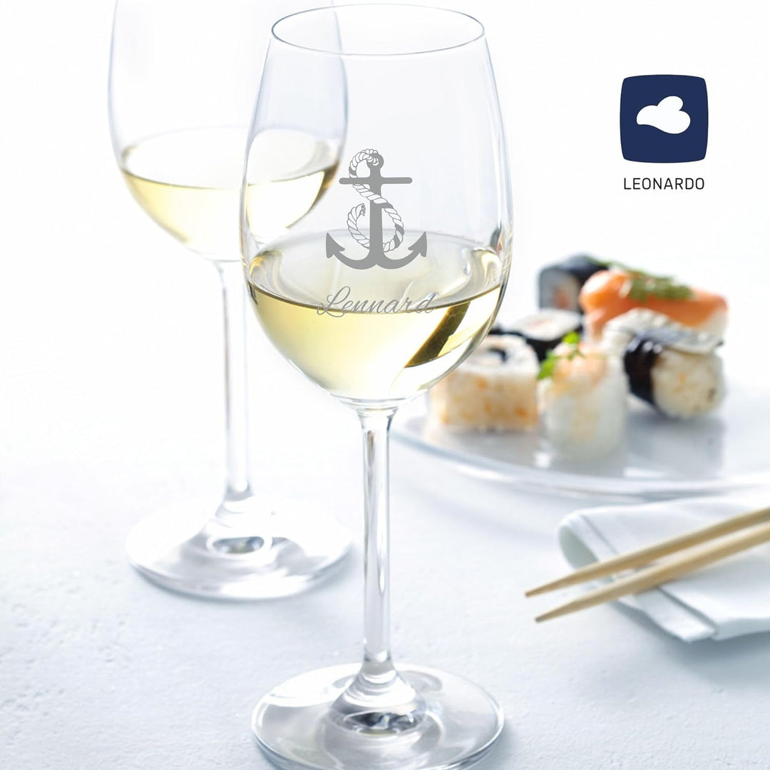 Geschenk zum Valentinstag – Wein Geschenksets – Weinglas mit Gravur 370ml – Geburtstagsgeschenke – G