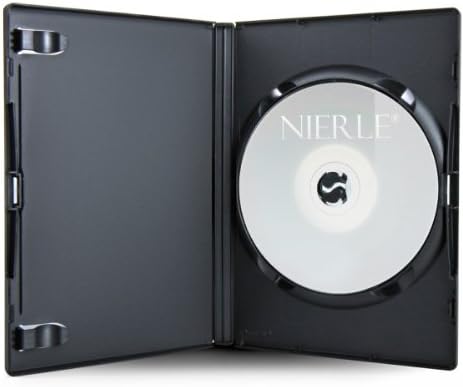 Amaray DVD Hüllen, 15 mm, Maschinen-Pack-Qualität, Schwarz, 50 Stück