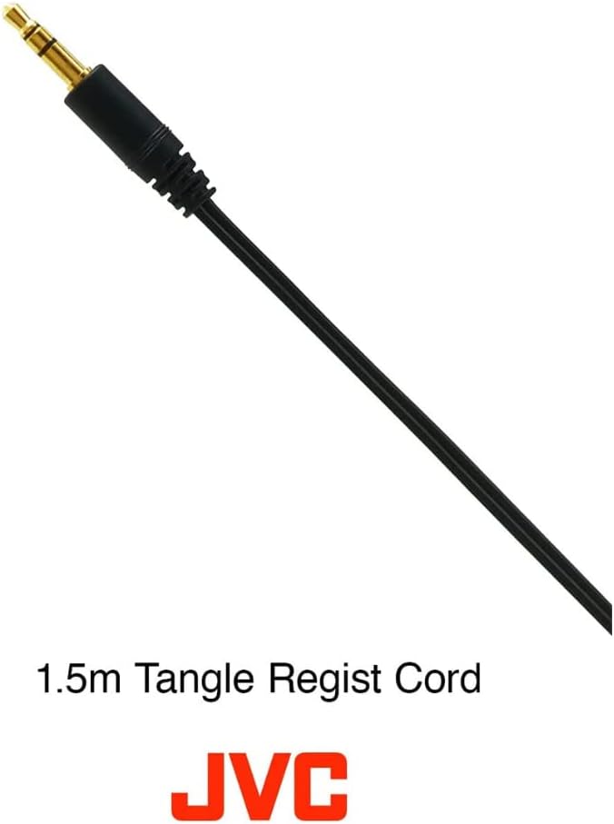 JVC HA-L50-B-E extraleichter On-Ear Kopfhörer, faltbar (Schwarz) one size Offen, one size Offen