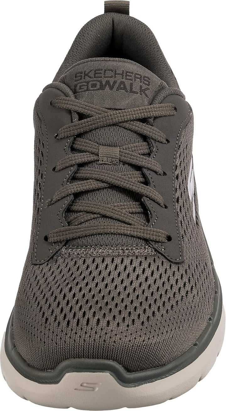 Skechers Herren Sneakers 41 EU Taupe Textile Synthetic, 41 EU Taupe Textile Synthetic