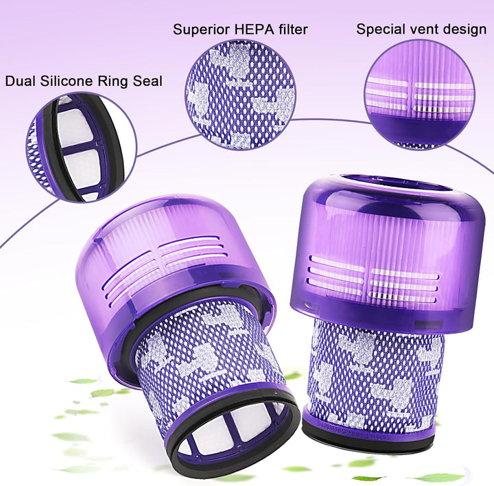 V11 Filter für Dyson, 2 Stück Filter für Dyson V15 V11 Absolute, Vakuumfilter Ersatz für Dyson V11 V