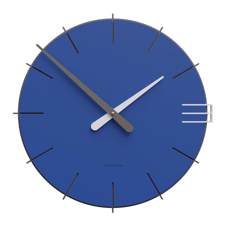 CalleaDesign 42 cm Mike Wanduhr elektrisch blau Elektrisches Blau, Elektrisches Blau