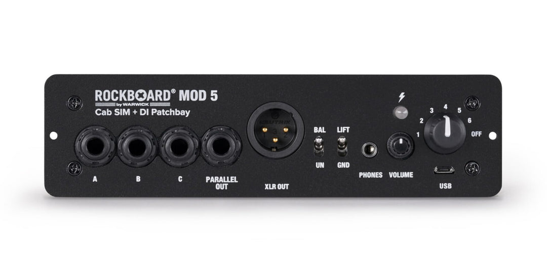ROCKBOARD MOD 5 Cabinet Simulation und DI Patchbay