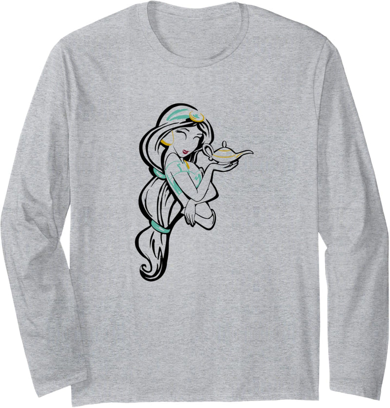 Disney Aladdin Jasmine Sketch Langarmshirt