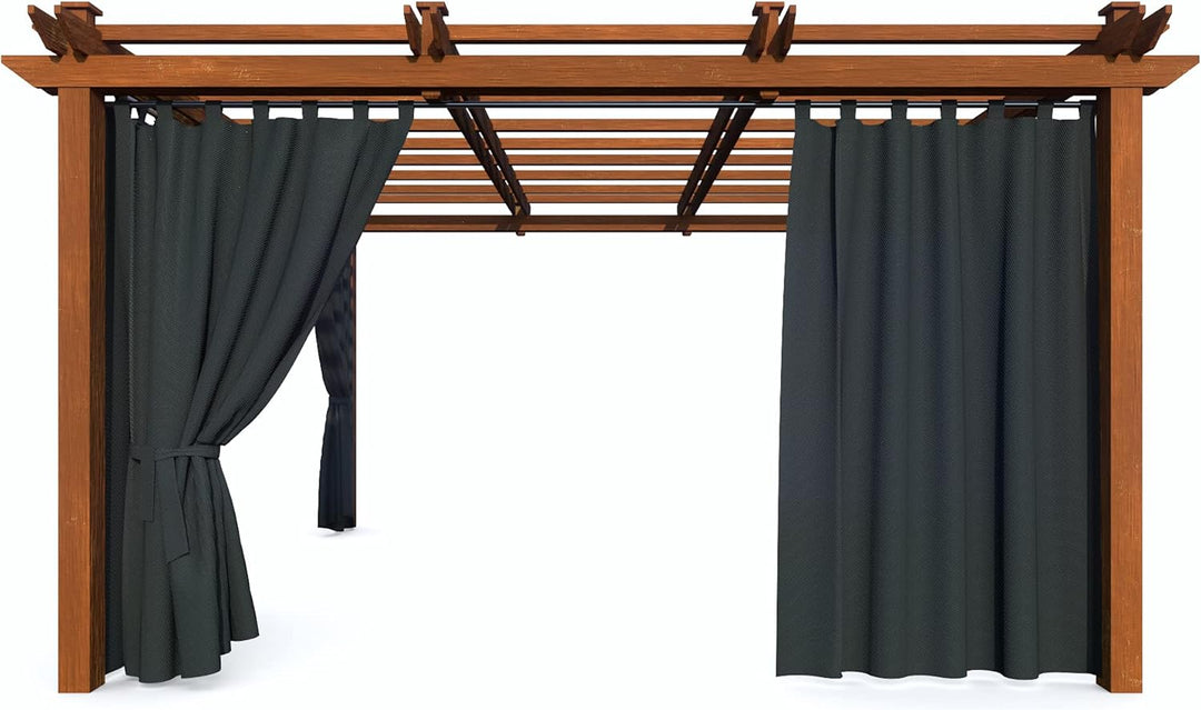 HOME DEKO Terrassenvorhang, Wasserdichter Gartenvorhang für Terrasse, Balkon, Pergola & Pavillon, Sc