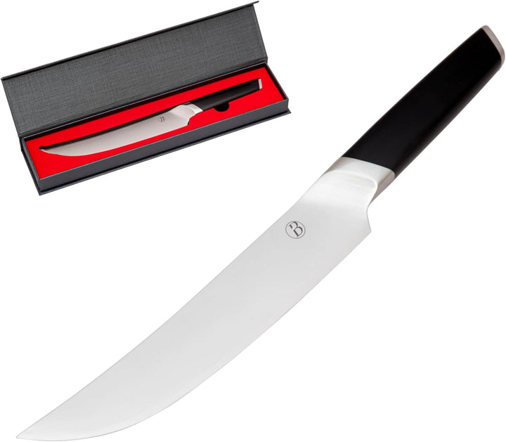 BABOSSA® Original Messerset mit Magnetischem Nussbaumholz Messerblock | 4-tlg Küchenmesser Set aus 3