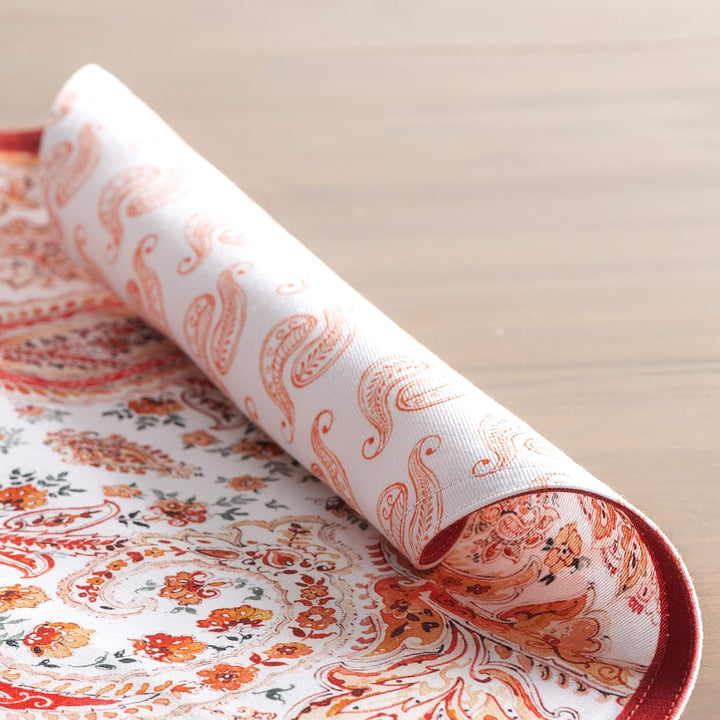 Maison d' Hermine Stoff-Tischset, 100% Baumwolle Set mit 4, 33cm x 48cm dekoratives, waschbares Tisc