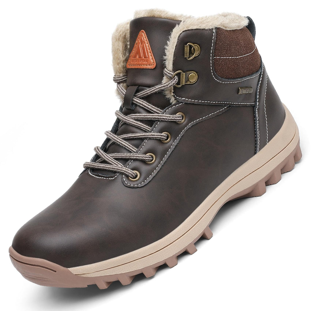 Mishansha Damen Herren Winterschuhe Warm Gefüttert Winterstiefel Wasserdicht Trekking Wanderschuhe G