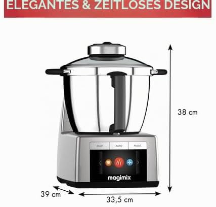 Magimix Cook Expert Küchenmaschine Chrom matt Weiss, Weiss