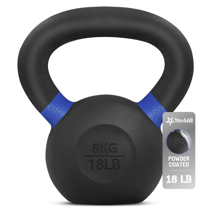 Yes4All Kugelhantel Gewichte Gusseisen/Kugelhantel Pulverbeschichtet - Krafttraining, Heimfitnessstu