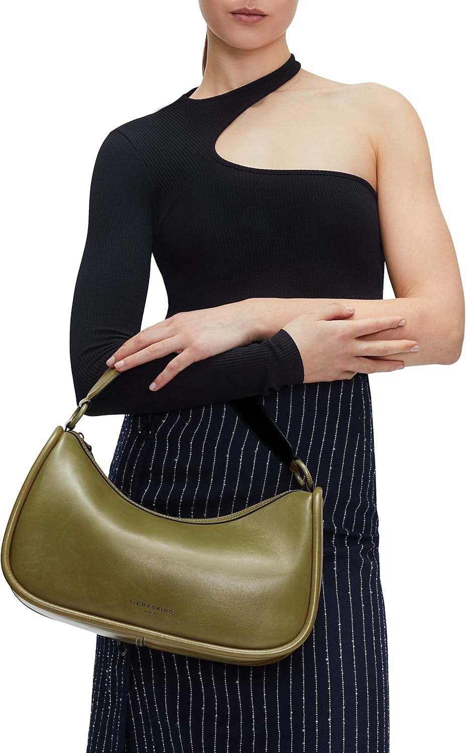 Liebeskind Berlin FAB 2 CRINKLED HOBO Schultertasche, Large (HxBxT 22.5cm x 36.8cm x 11.8cm) Princes