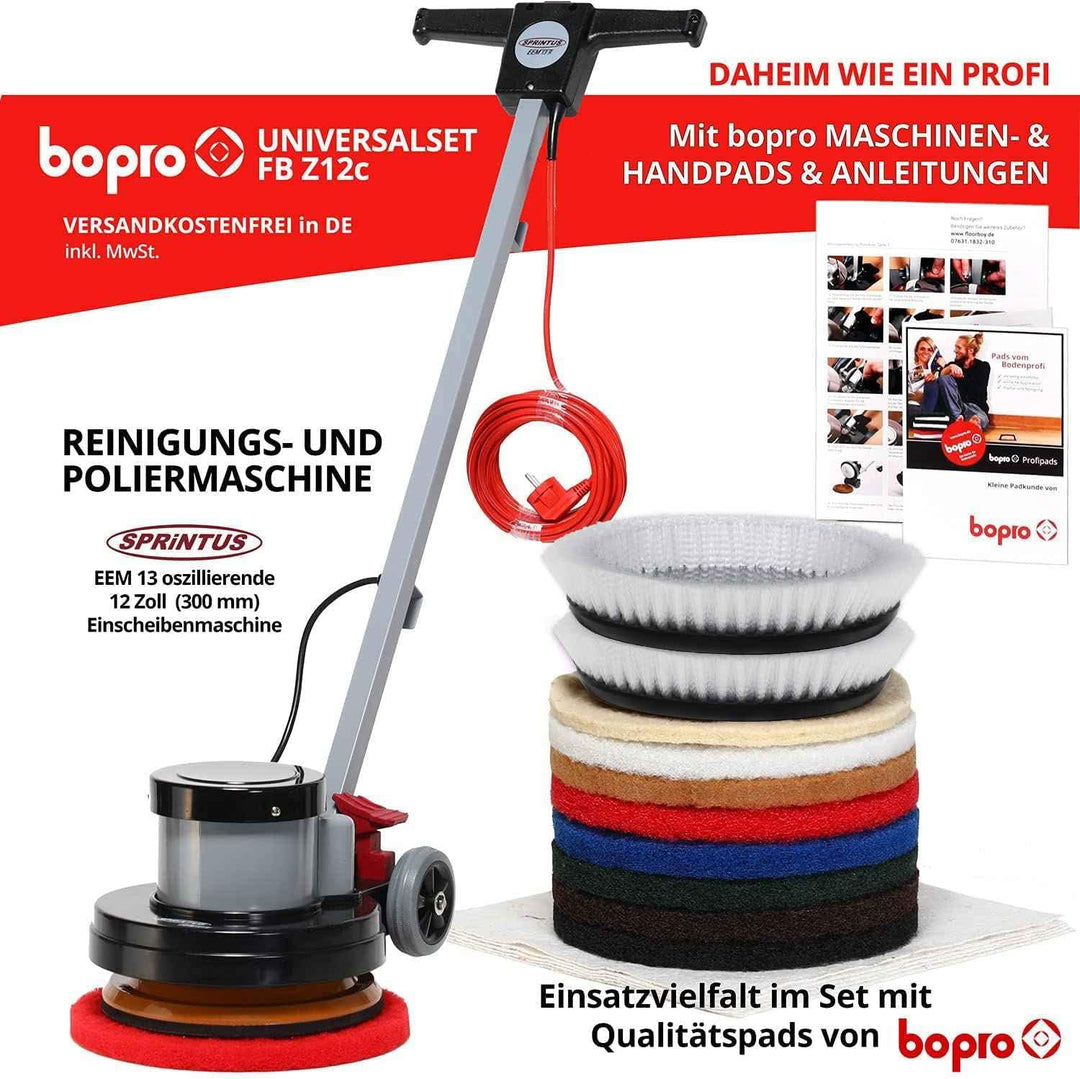 floorboy Z12C Einscheiben Reinigungs- und Poliermaschine (Universalset), Universalset