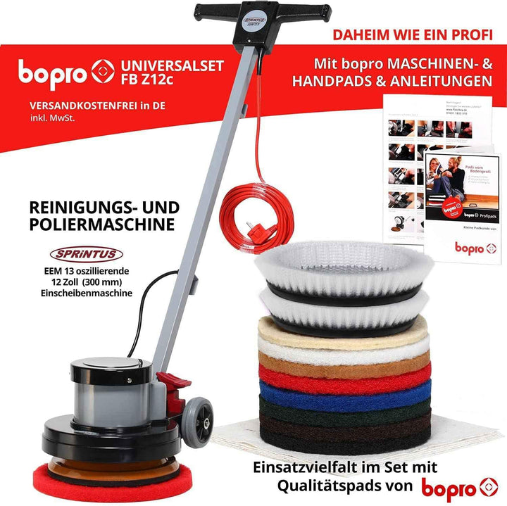 floorboy Z12C Einscheiben Reinigungs- und Poliermaschine (Universalset), Universalset