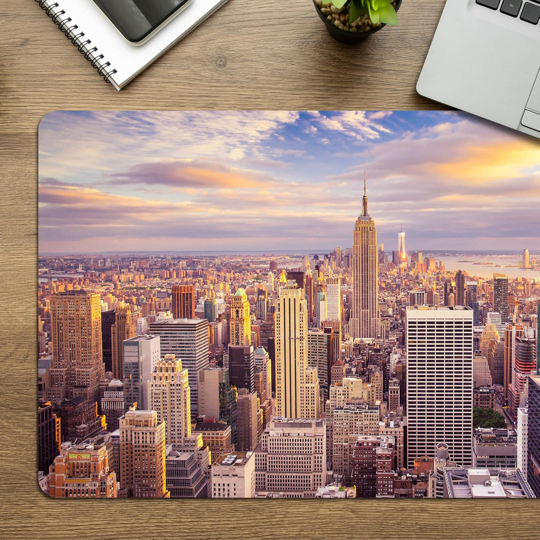 Herz & Heim® XXL Mousepad mit Wunschmotiv – Personalisierbare Schreibtischunterlage mit Foto & Text