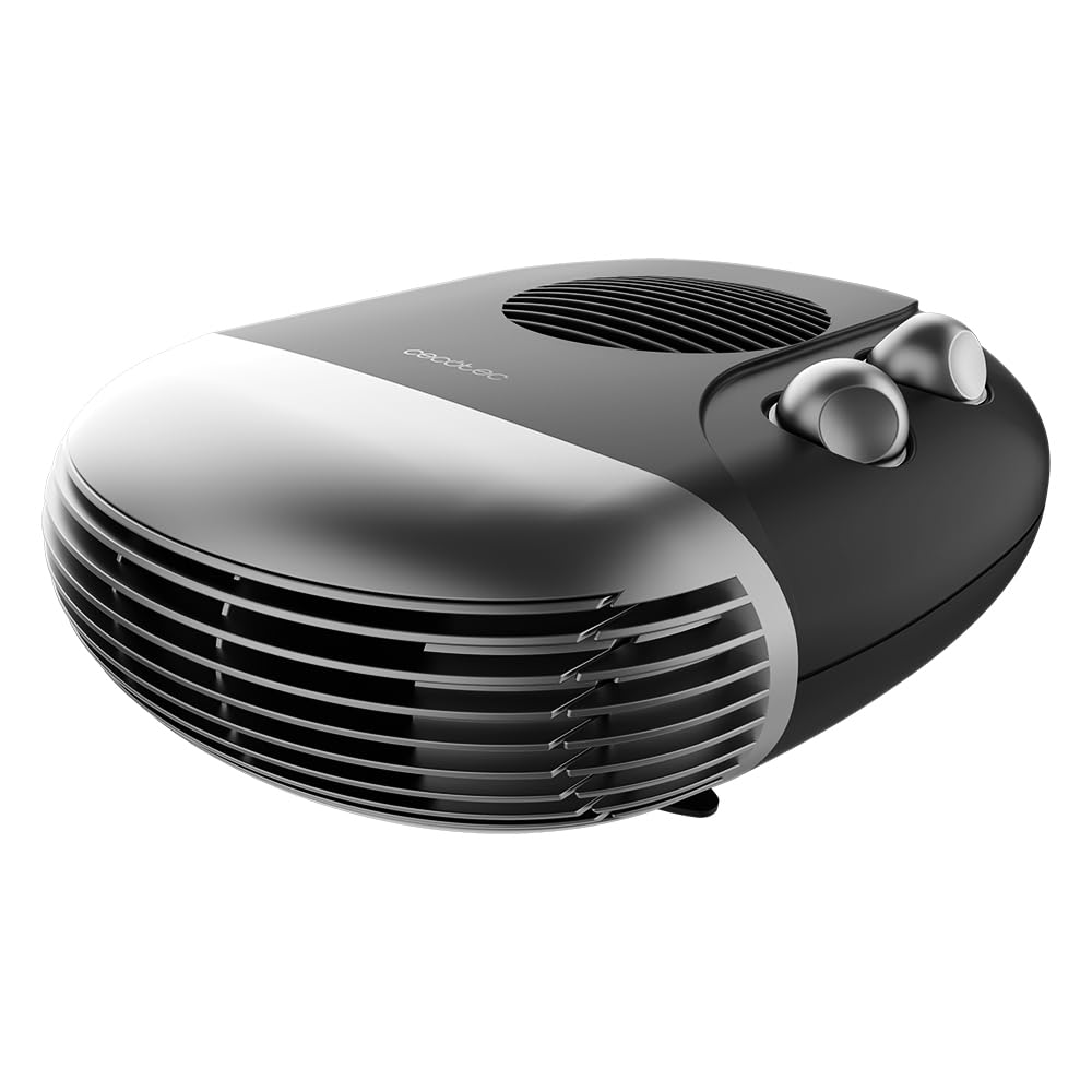 Cecotec Elektrischer Energiesparheizlüfter ReadyWarm 2000 Max Horizon Schwarz, Heizlüfter mit 2000 W
