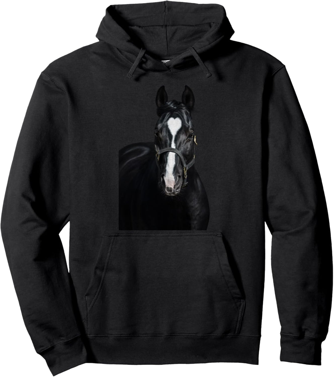 Blesse mit Herz, Mädchen reiten Pferde Reiter Pullover Hoodie