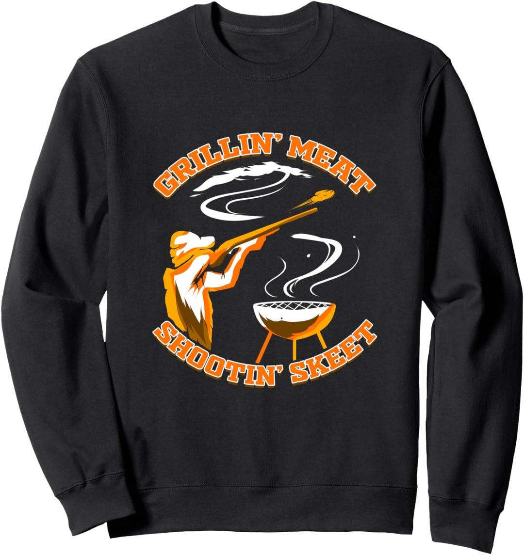 Tontaubenschiessen Wurftaubenschiessen Tontauben Grillen Sweatshirt
