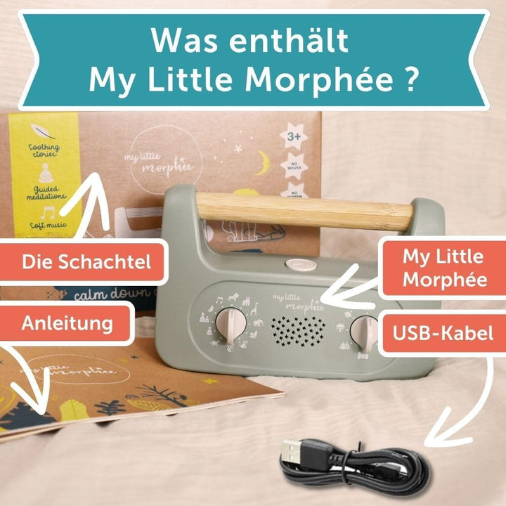 My Little Morphée - Meditationsbox zur Förderung von Schlaf und Beruhigung von Kindern ab 3 Jahren,