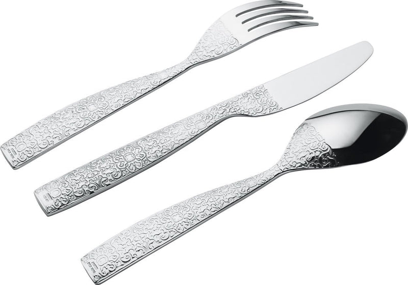 Alessi MW03S5 Dressed Besteckset 5 Teilig, Edelstahl, Silber,25x4x25cm,5-Einheiten