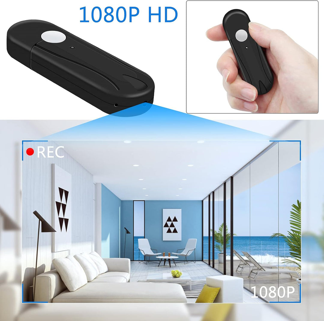 Tragbare Kamera HD 1080P, Tragbare Kleine Kamera innen und Outdoor, Micro Bodycamera für Full-HD-Vid