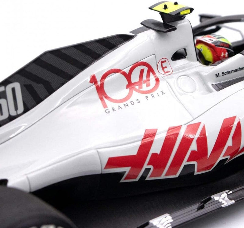 Minichamps 2020-HAAS-MKS-18 Miniaturauto aus der Kollektion, Weiss/Rot, 1:18