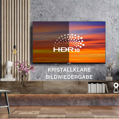 Telefunken QLED TV 40 Zoll Fernseher Full HD Android Smart TV (HDR, Triple-Tuner, Bluetooth) QF40AO7