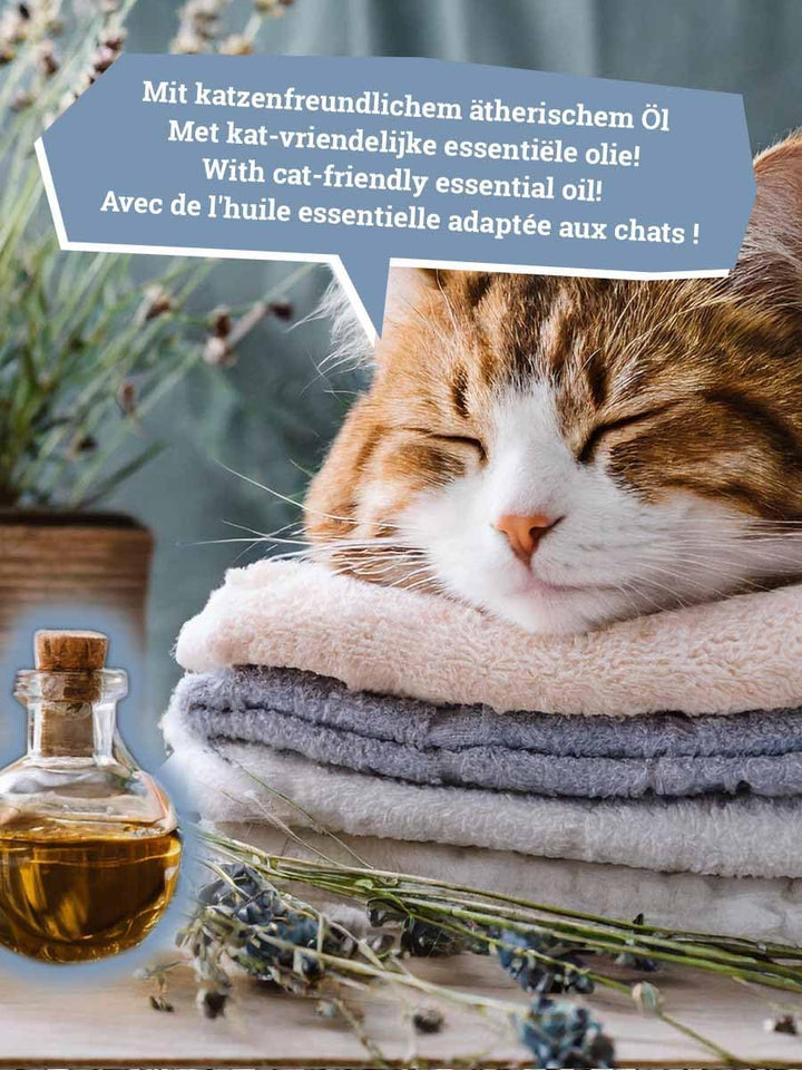Petrebels Katzenstreu Natural Wellness, 2X 9,5 Liter, Classic Linen Duft, 100% Natürlich, 2er-Pack