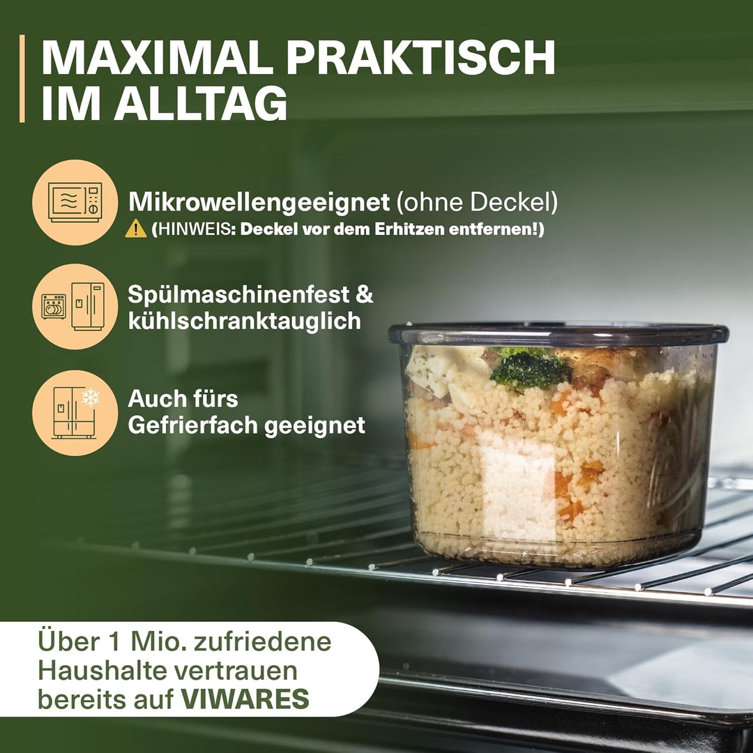 Vorratsdosen mit Deckel Luftdicht, 25er Vorratsbehälter Set BPA-Frei, Vorratsdose zur Müsli Mehl Auf