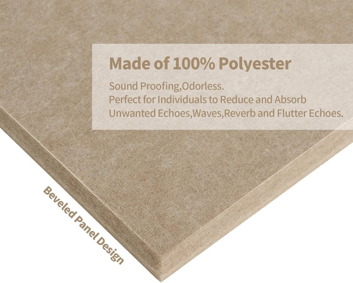 Rdutuok 12 Stück Akustik Panel,30x26x1cm Hexagon Akustik Absorber Schallschutzplatten Akustikpaneele