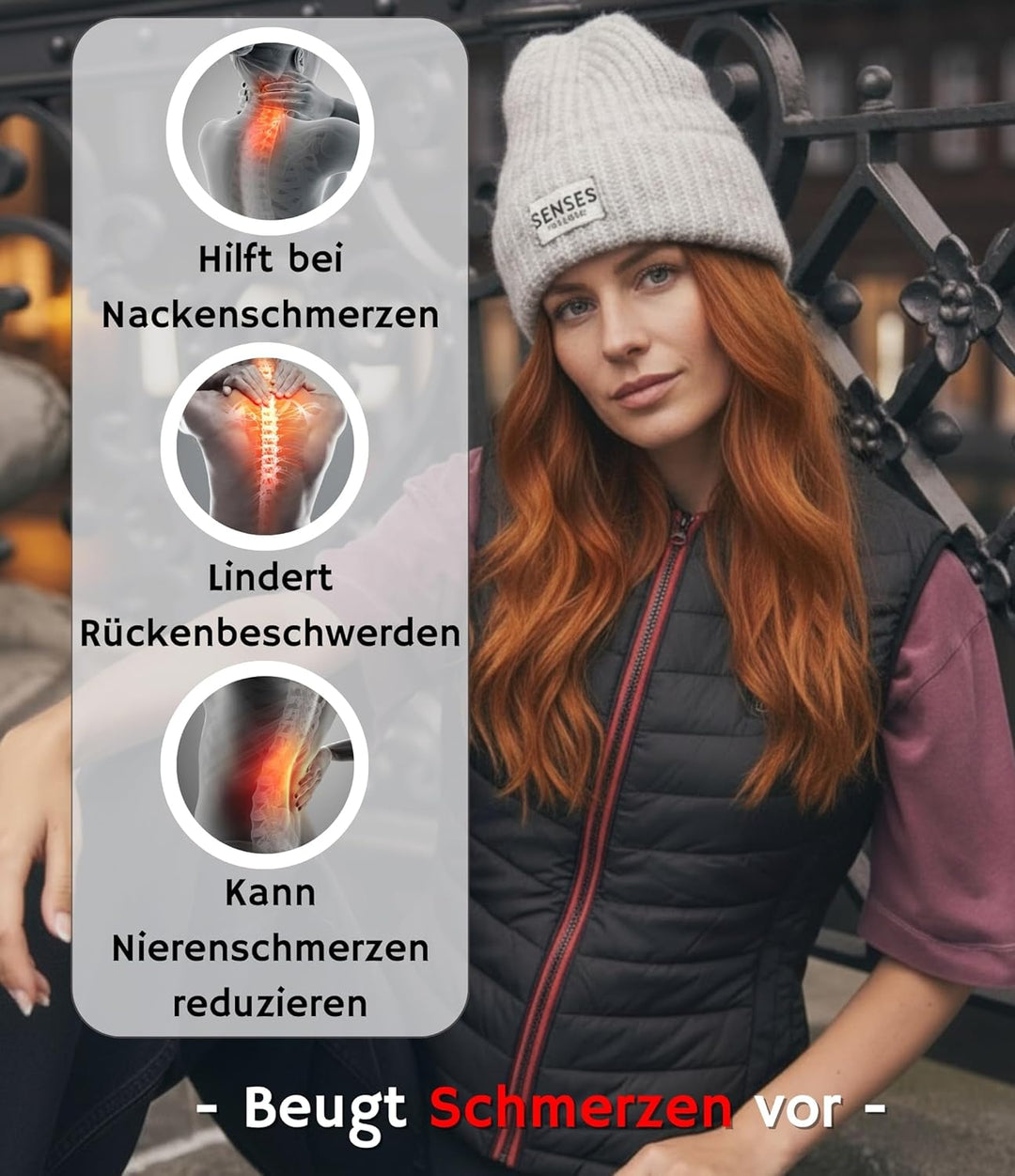 Muawo Premium beheizbare Weste | Grösse XS - XXL | Heizweste für Damen und Herren | Kleidung bis 55°
