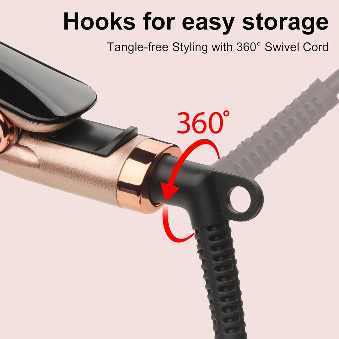 Glätteisen Haarglätter Ceramic Straight für glatte & glänzende Haare, 2 in 1 Glätteisen Locken und G