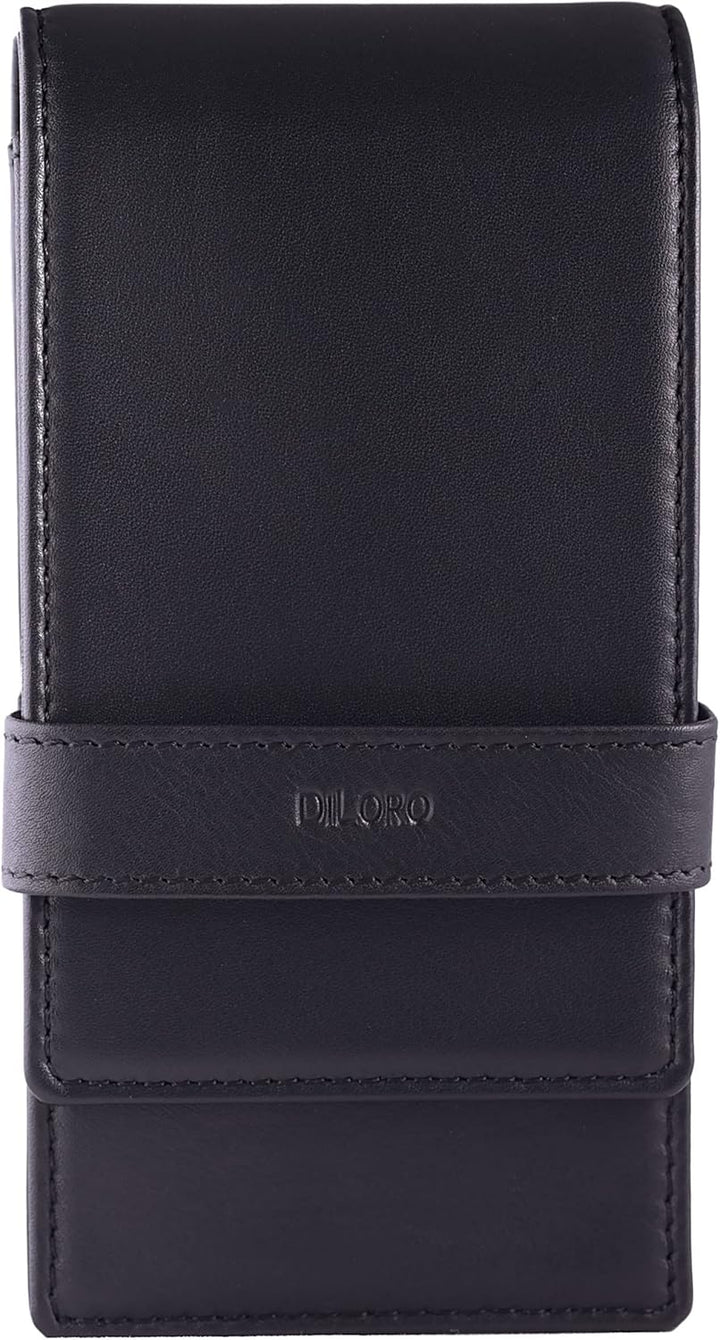 DiLoro 2 Jahre Garantie Leder Quad Pen Fall Bleistift Tasche Halter für vier Füllfederhalter Kugelsc