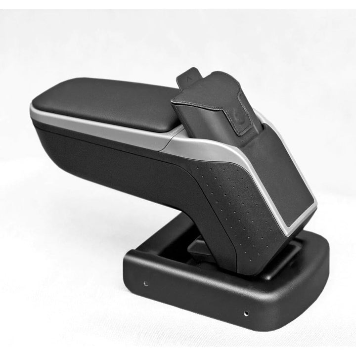RATI ARMSTER 2 Apoyabrazos Específico Negro/Gris para Mazda 2 IV (2015-), con compartimento de Almac