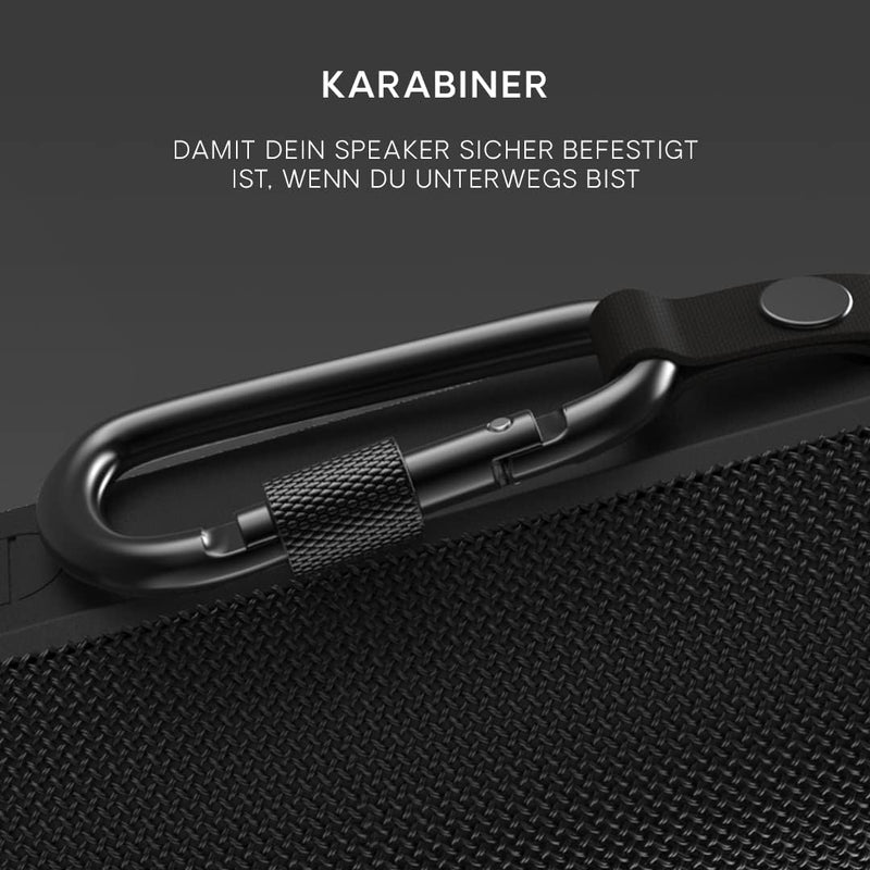 Urbanista Nashville Kabelloser Lautsprecher Bluetooth 5.2 Dual Pairing, Tragbarer Lautsprecher IPX7