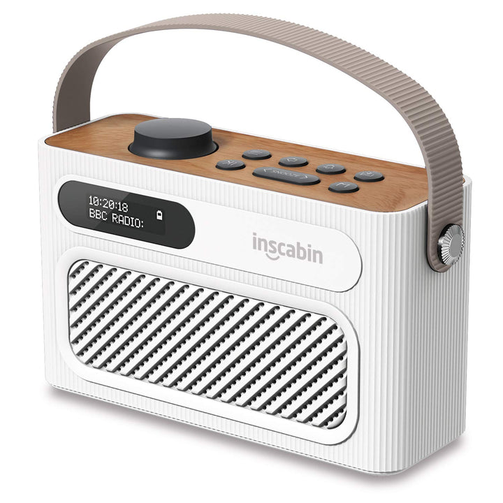 Inscabin M60 Tragbarer DAB/DAB + FM-Digitalradio/Tragbarer drahtloser Lautsprecher mit Bluetooth/Ste